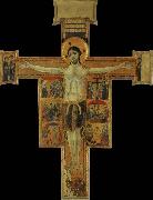 unknow artist The crucifixion with scenes of the suffering Christs painting